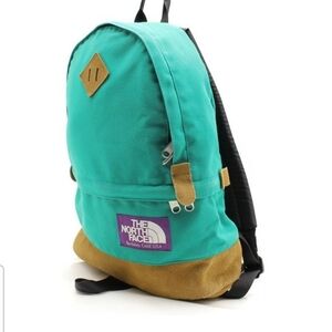 The North Face Teal and Tan Backpack